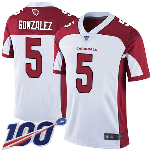 Arizona Cardinals Limited White Men Zane Gonzalez Road Jersey NFL Football #5 100th Season Vapor Untouchable